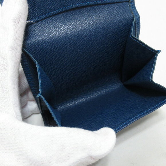 Louis Vuitton Porte Wallet Monnaie Coin Canvas Epi Leather Blue - Picture 5 of 10